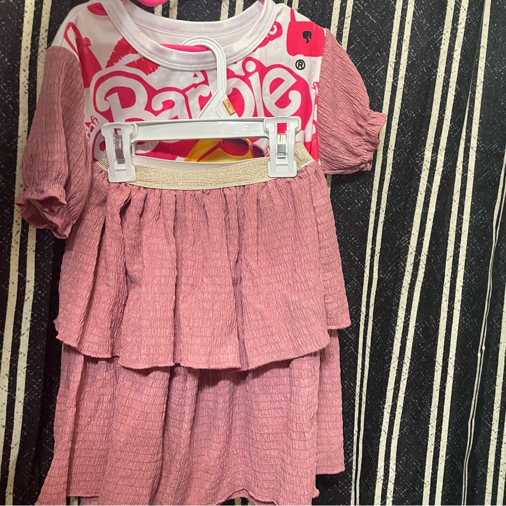 Barbie Pink Ruffled Casual Set